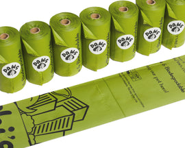 Compostable Premium Pet Waste Bag - 60 bags / 4 rolls